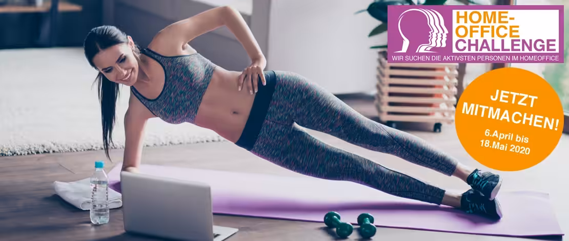 Homeoffice Challenge Frau MOVEEFFECT